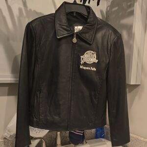 Planet Hollywood Black Leather Jacket